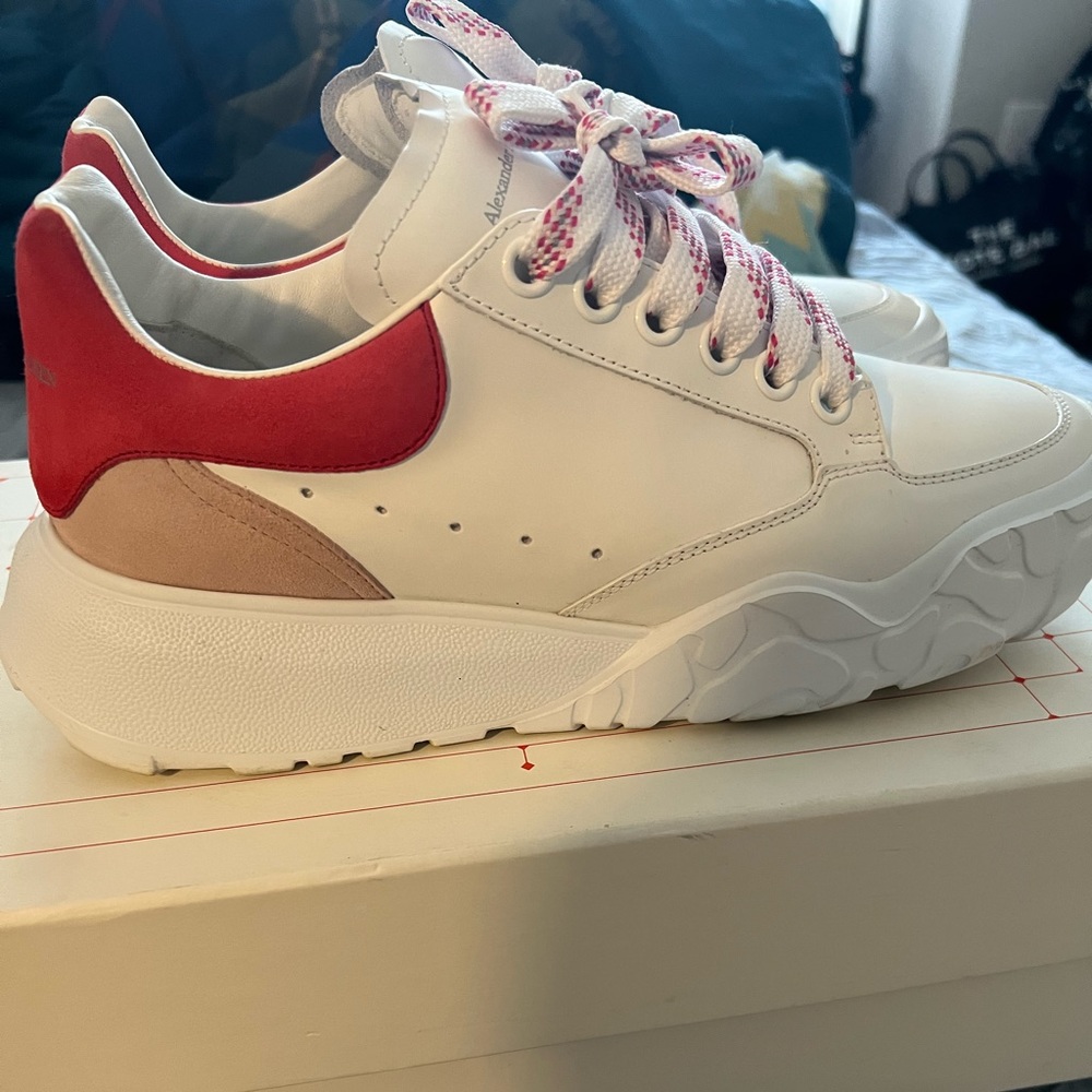 Alexander McQueen oversized court low-top sneakers